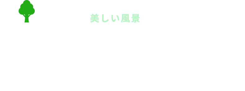 すぐそばに美しい風景を